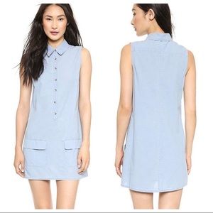 Equipment Lucida Blue Washed Chambray Dress M